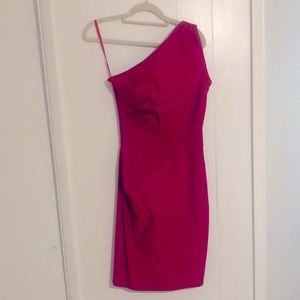 Stop staring one shoulder dress